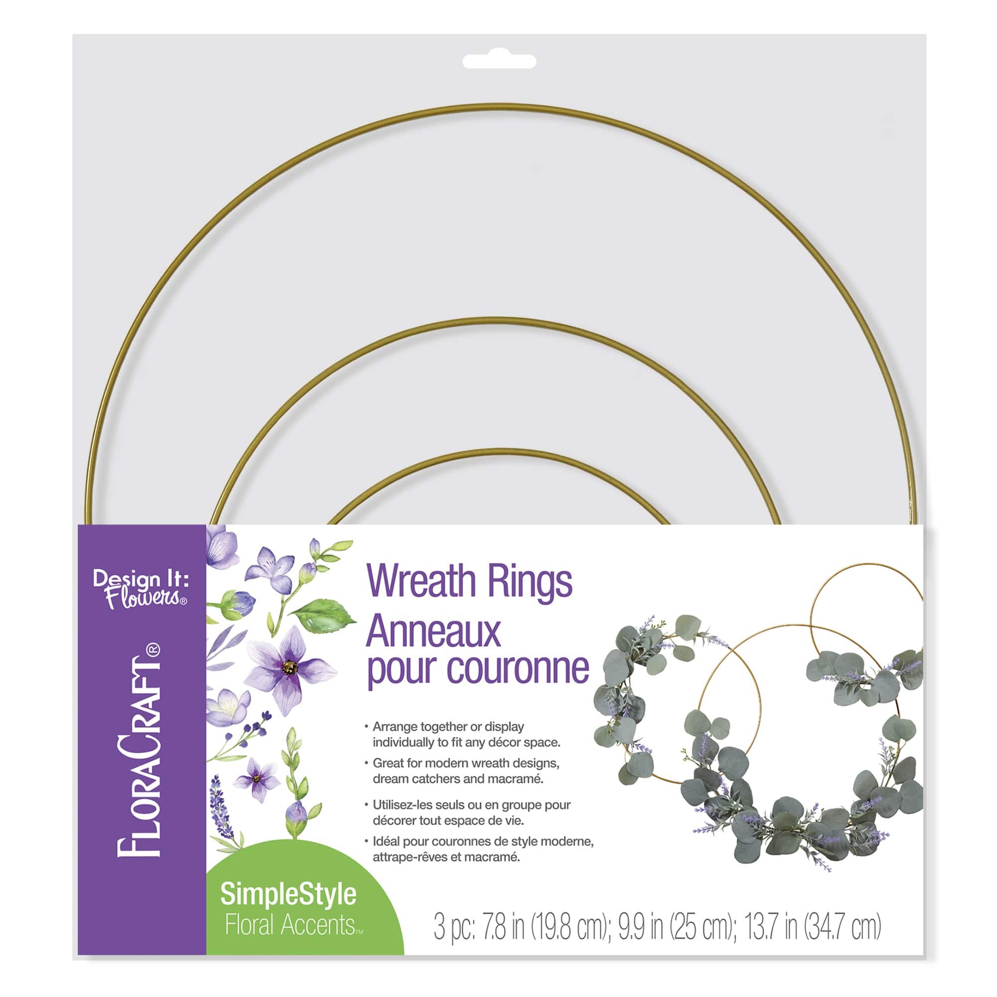 FloraCraft® Gold Wire Wreath Set